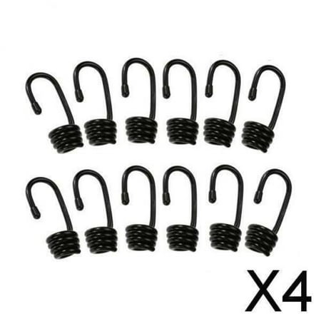 

4X 12Pcs Steel Wire Hooks For 6Mm Marine Boat Shock Cord Bungee Rope