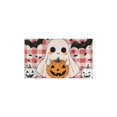 thumbnail image 2 of Kitchen Rug Set Of 2 Anti Fatigue Kitchen Mats for Floor,Halloween Horror Pumpkin Spooky Ghost Bat Kitchen Rugs and Mats for Bathroom,Room Cook (47x17+30x17 Inches), 2 of 7