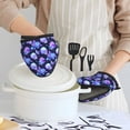 thumbnail image 6 of Pofeuu flower starry sky Skull Print Thickened Mini Silicone Oven Mitts Heat Resistant, Rubber Oven Mitt Gloves, Finger Pinch Grips, Pot Holder, Silicone Potholder, 6 of 7