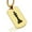 Gold, variant on Stainless Steel King Chess Piece Dog Tag Pendant Necklace