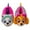 Fuchsia, variant on Nickelodeon Paw Patrol Everest and Skye Girls Dual Sizes Slippers - Purple, 7-8