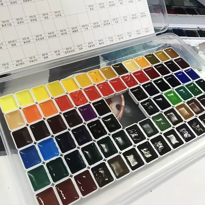 Rembrandt Extra fine  Artist Watercolors Handmade Permanent Watercolor 80 Colors 1ml Suitable for Artists Adult Painting Art Supplies