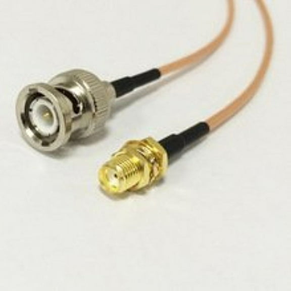 RF Pigtail Cable SMA Female Bulkhead Switch BNC Male Right Angle RG316 15cm High Quality Ships Quickly From USA