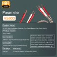 thumbnail image 3 of Cable de altavoz Viborg VS903 HiFi de 2,5 m, cobre plano macizo trenzado, 3 of 9