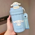 thumbnail image 3 of 480ml Kawaii Sanrio Anime Keep Warm Cup Cinnamoroll Kuromi Cartoon Steel Leakproof Water Bottle Lovely Birthday Student Gift, 3 of 9