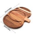 thumbnail image 3 of Fall Serving Tray Pumpkin Wooden Tea Tray 3-Compartment Divided Platter with Handle for Desserts Charcuterie Breakfast Fall Kitchen Decor Fall Table Decor Fall Decorations for Home by MPOISVA, 3 of 7