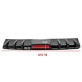 thumbnail image 2 of 33 1/2" Car Rear Bumper Diffuser Spoiler w/ LED Reflector Light Carbon Fiber ABS, 2 of 5