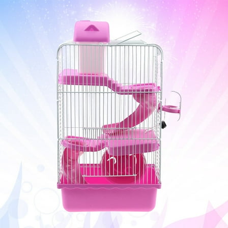 Milisten Hamster Habitat Hide Pink Plastic 1Pcs