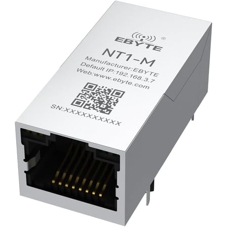 Ethernet Super Network Port TTL Serial to RJ45 NT1-M Small Size Bulid in PHY Fit PCB Board Modbus Gateway TCP to RTU