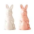 thumbnail image 4 of Easter Shaped Ornament, Cute Ceramic Handicraft Rabbit Figurine, Home Decorative Statue for Living Room Tabletop Shelf Display, Rabbit Figurine *1, 4 of 8