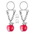 thumbnail image 1 of Non Pierced Clip On Body Jewelry Rhinestone Nipple Ring Shield, 1 of 5