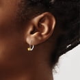 thumbnail image 3 of 14K White Gold Polished, Unique, Feminine Yellow 2 13 Mm 4Mm Round November/Citrine Leverback Earrings, 3 of 4