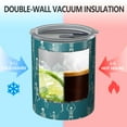 thumbnail image 2 of 12oz Coffee Tumblers Teal Dancing Skeleton Pattern Stainless Steel Vacuum Insulated Travel Tumbler Coffee Cups Mug with Lid and Straw with Cleaning Brush for Cold & Hot Drinks, 2 of 5