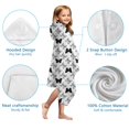 thumbnail image 7 of White Butterfly Black Pattern Hooded Bath Towel，50"x30" for Ages 3 To 12 Kids, Quick Dry Lightweight Soft Microfiber Hood Beach Towel Cover Up for Kids, 7 of 7