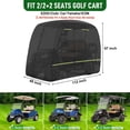 thumbnail image 2 of Funda impermeable para carrito de golf Cartalia para 2, 2, 2 y 4 pasajeros, 2 of 7