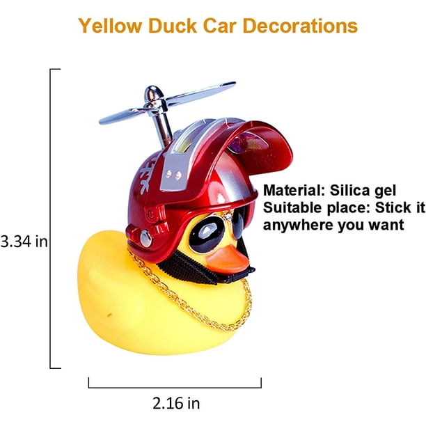 Canard Voiture Tableau de bord Décorations Caoutchouc Canard Voiture  Ornements Cool Duck
