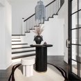 thumbnail image 7 of Maklaine Modern Contemporary Wood Entry Table in Black Oak Finish, 7 of 7