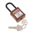 thumbnail image 2 of PL38-KD 38 mm PVC Curved Safety Lockout Padlock Lockout Padlock Brown, 2 of 9