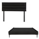 thumbnail image 1 of Box Base cama Slim Matrimonial + Cabecera Logan Negro, 1 of 6