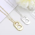 thumbnail image 2 of 2Pcs Decorative Female Necklace Decors Exquisite Can Pull Ring Necklaces Pendant Necklaces, 2 of 8