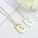 thumbnail image 4 of 2 piezas decoraciones decorativas de collar femenino exquisito puede tirar collares de colgantes de anillo, 4 of 6