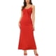 thumbnail image 2 of INSPIRE CHIC Vestidos de Noche Elegantes para Mujeres, Vestido Maxi de Cuerpo Ajustado con Tirantes Espagueti, Rojo, XS, 2 of 6
