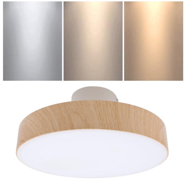 Luminaire de Plafond Moderne LED, Design Rond avec 3 Températures de Couleur, Télécommande, Gradation Continue pour Salon