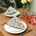 thumbnail image 4 of GZHJMY Pink Wild Flowers Cloth Napkins Set of 6 Pack, Washable Soft Table Dinner Napkins 20 inch for Kitchen, Hotel, Party, Wedding Washcloths, 4 of 7