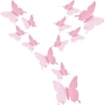 thumbnail image 4 of 24 pegatinas de pared de mariposas TUNC decoración del hogar rosa, 4 of 4