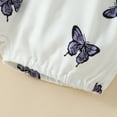 thumbnail image 3 of Infant Girl's Outfits Short Sleeved Cartoon Ruffle Bodysuit Shorts With Headband 3Pc Set, 3 of 5