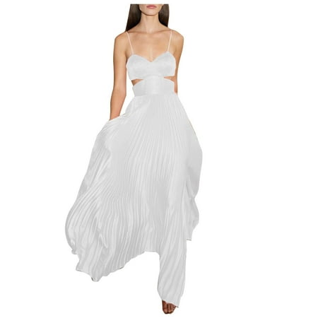 

Red Dress Black Dress Fashion Casual Summer V-Neck Plain Dress Sleeveless Camis Women Women s Dress Long Dresses on Clearance Dresses for Women Plus Size Dress for Women Flower Girl Dress White M