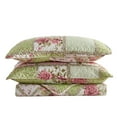thumbnail image 3 of JML Quilt Set, Full, Pink Green Flower, 3 Piece, 3 of 5