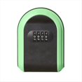 thumbnail image 1 of Caja Seguridad para Llaves Resistente una Intemperie Combinación 4 Dígitos Caja Seguridad para Llaves para Exteriores Caja Seguridad para Llaves Montada en Pared, Negro y Verde, 1 of 7