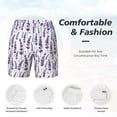 thumbnail image 5 of Balery Lavender Flowers Mens Swim Trunks Swim Shorts for Men Quick Dry Inseam Beach Shorts with Compression Liner Pocket-XX-Large, 5 of 9