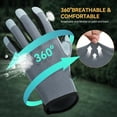 thumbnail image 5 of OZERO Gardening Work Gloves Men Women Deerskin Leather Touch Screen Garden Outdoor Sports Cycling Driving Breathable Fitness Gloves, 5 of 8