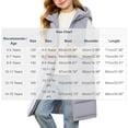 thumbnail image 3 of Kids Girls Long Quilted Puffer Vest Sleeveless Hooded Button Down Padded Coats Jacket Outerwear with Pockets, 3 of 9