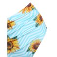 thumbnail image 6 of Puntoco Womens clearance,Swimsuit Women Sunflower Print Bikini Set Push Up Bathing Swimwear High Waist Swimsuit Blue, 6 of 9