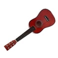 thumbnail image 3 of Guitarra de madera de 23 pulgadas, instrumento musical educativo, juguete para niños, estudiantes, principiantes (café), 3 of 10