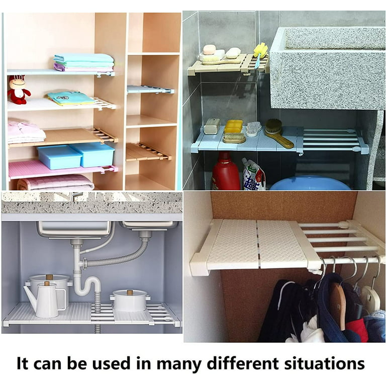 Expandable Shelves Wardrobe Storage Closet Organiser Cupboard