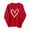 Red1, variant on Annhoo Boys Girls Valentines Tops Long Sleeve Round Neck Print Graphic Fashion Shirts Casual Comfortable Clothes