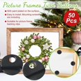 thumbnail image 2 of 50Pcs Picture Frame Turn Buttons Metal Photo Frame Backing Clips 0.47 Inch Round, 2 of 6