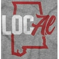 thumbnail image 2 of Alabama Local State Shaped Pun Cute Unisex Fleece Graphic Zip Up Hoodie Brisco Brands 3X, 2 of 5