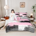 thumbnail image 4 of Manfei Boys Girls Oil Painting Bedding Comforter Set 2pcs,Abstract Artwork Twin Comforter Sets Microfiber,Graffiti Splash Breathable Bedding Set,Microfiber Bedroom Decor,Reversible, 4 of 8