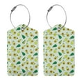 thumbnail image 3 of Disketp 4 Pcs Luggage Tag For Suitcase,Cartoon Fruit Leather Baggage Tag With Stainless Steel Loop Privacy Cover For Women Men Girls, 3 of 5