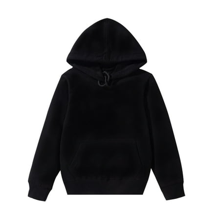 

Kids Child Toddler Baby Boys Girls Solid Long Sleeve Patchwork Hooded Sweatshirt Pullover Tops Blouse Outfits Clothes And Hoodie