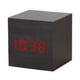 thumbnail image 1 of Reloj despertador digital, luz LED de madera, mini cubo moderno, reloj despertador de escritorio, muestra la temperatura de la fecha y la hora para niños, dormitorios, hogar, dormitorio, viajes Adepaton 2034722-2, 1 of 9