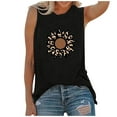thumbnail image 2 of Herrnalise Women’s Sexy Sleeveless Back Tank Tops Women Letters Printing Sleeveless O-Neck Vest Tank Shirt Tunic Blouse Tops, 2 of 4