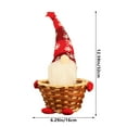 thumbnail image 3 of Costeam Christmas Candy Bowl Gnome Storage Basket Winter Candy Dish Woven Holder Servers for Christmas Holiday Table Desk Party Gift Decoration Home, 3 of 6