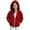 Red, variant on Girls Fleece Hooded Jacket Loose Fit Long Sleeve Coats With Pocket Teen Warm Winter Outerwear Clothes 5-15 Years