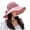Red, variant on Lispipm Women Wide Brim Sun Hat Fashion Bow Bucket Hats Adjustable Size Summer Beach Caps Ladies Outdoor Travel Casual Cap Grey